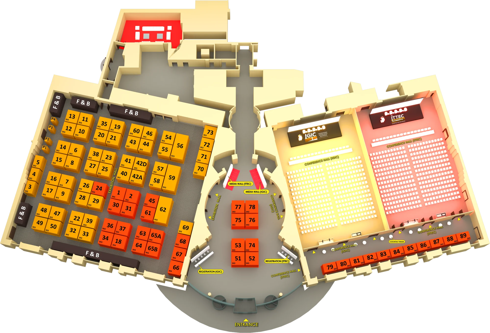 5th African Air Forces Forum & 3rd ITEC Floor Plan - Sofitel Abidjan Hotel Ivoire, Abidjan, Ivory Coast