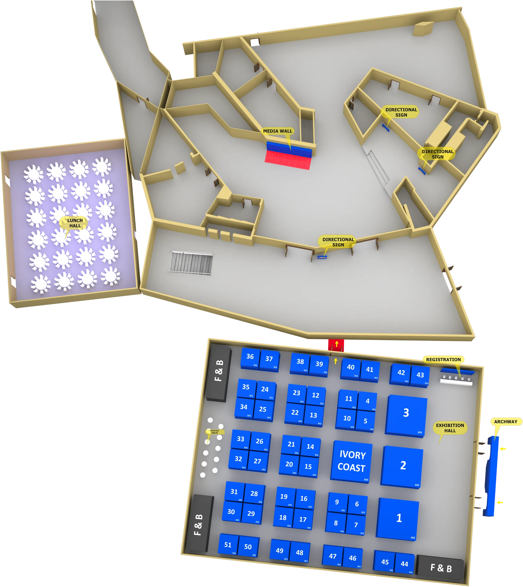 5th African Air Forces Forum & 3rd ITEC Floor Plan - Sofitel Abidjan Hotel Ivoire, Abidjan, Ivory Coast
