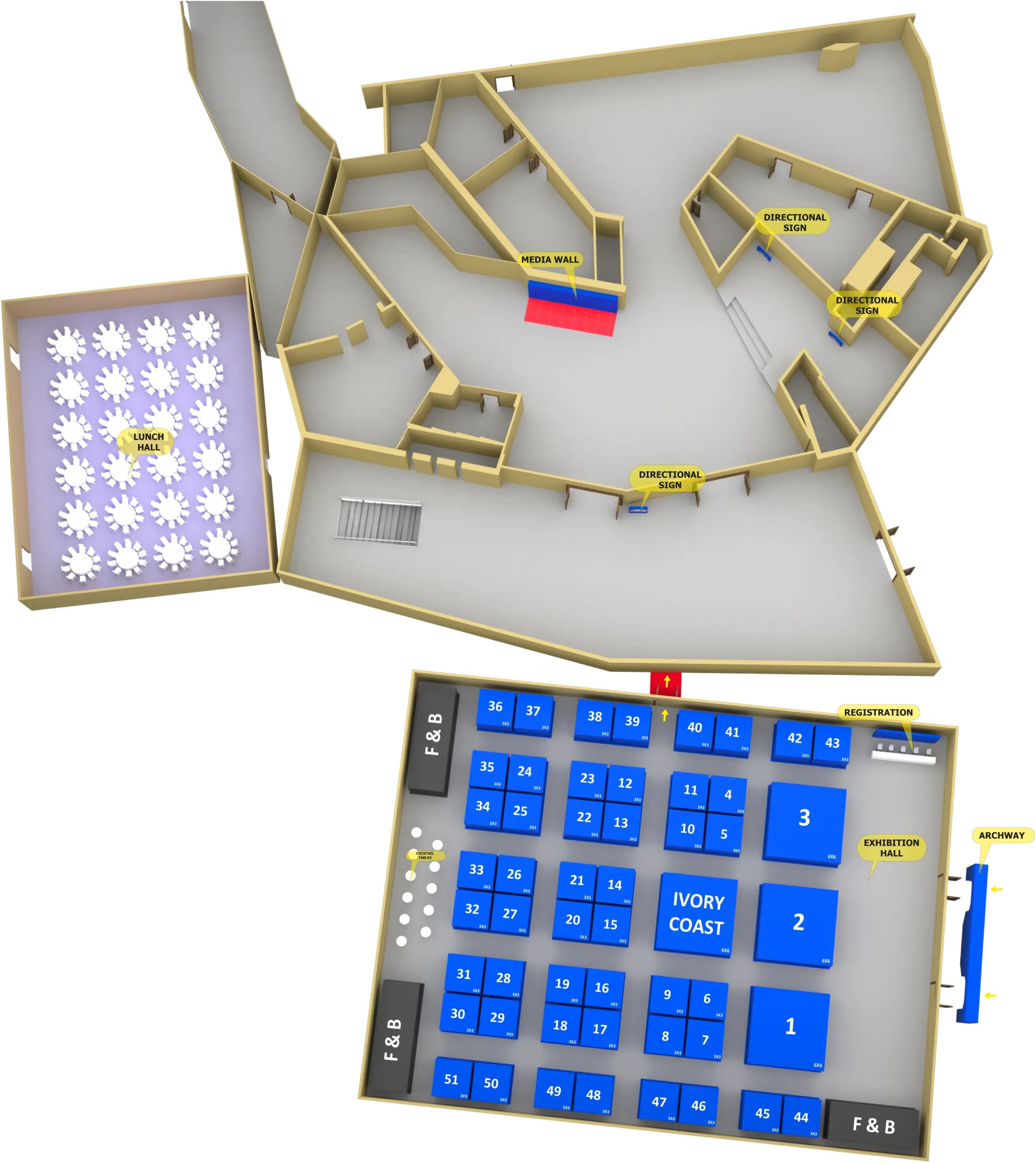 5th African Air Forces Forum & 3rd ITEC Floor Plan - Sofitel Abidjan Hotel Ivoire, Abidjan, Ivory Coast